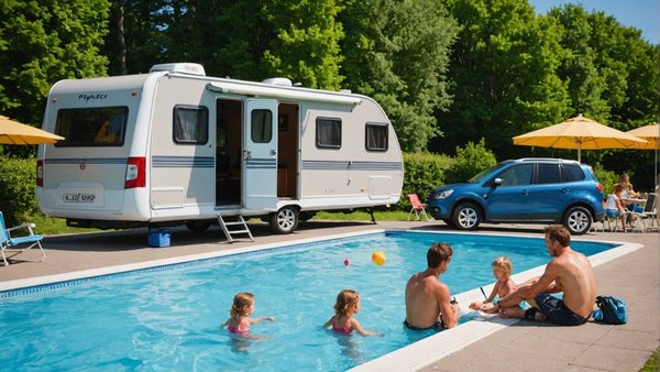 Escape en famille au camping de plouézec avec piscine chauffée